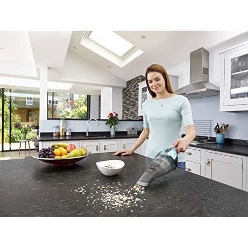 BLACK+DECKER NVC220WBC-QW Sladdlös handdammsugare - 7,2 V - 15,5 Laddningsbas - Metallic Blue