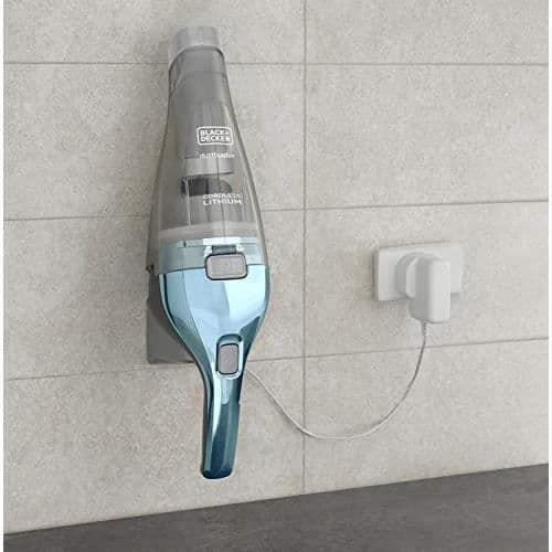 BLACK+DECKER NVC220WBC-QW Sladdlös handdammsugare - 7,2 V - 15,5 Laddningsbas - Metallic Blue
