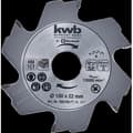 Miniatyrbild 1 av 2: Kwb by Einhell Klinge för frässågar (med tungstenkarbid, 100 x 22 x 3,8 mm, 6 tänder)