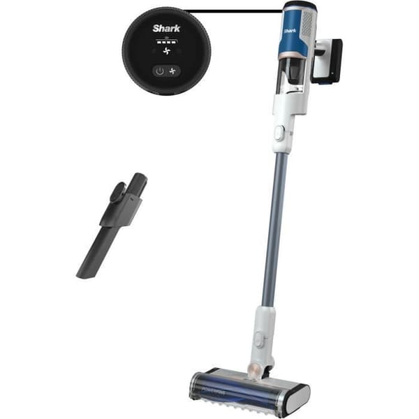 NYHET SHARK FloorDetect BU1120EU - Sladdlös stickdammsugare - 181W - Anti-tangle &amp; PowerFins - 40 minuters körtid - Vit