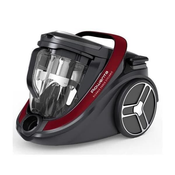 ROWENTA - Påslös dammsugare - 500W - Silence Force Cyclonic Effitech Car Pro - svart/röd - RO7933EA