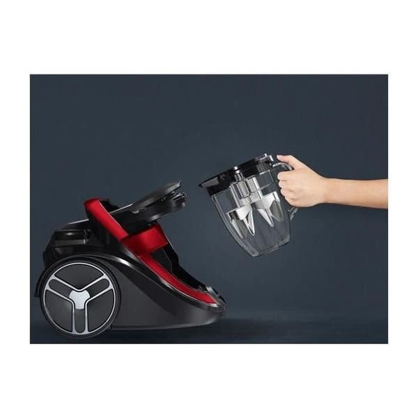 ROWENTA - Påslös dammsugare - 500W - Silence Force Cyclonic Effitech Car Pro - svart/röd - RO7933EA