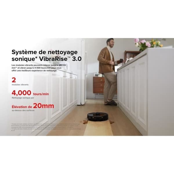 ROBOROCK S8 MaxV Ultra - Robotdammsugare med RockDock Ultra 8-i-1 - 10 000 Pa - Sido borst & DuoRoller