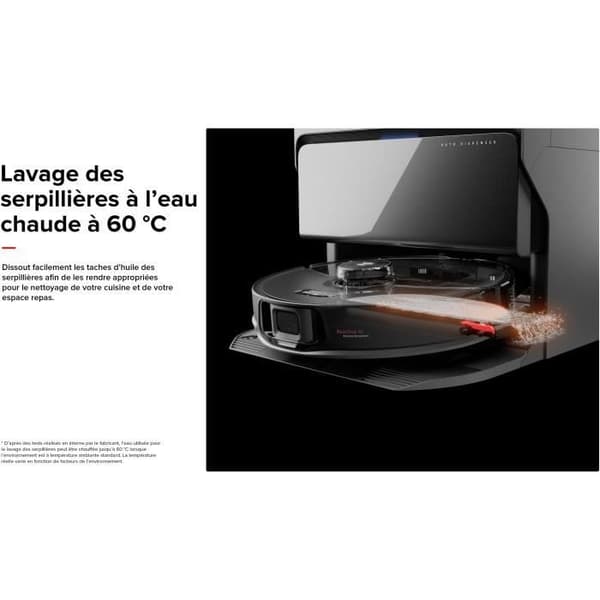 ROBOROCK S8 MaxV Ultra - Robotdammsugare med RockDock Ultra 8-i-1 - 10 000 Pa - Sido borst & DuoRoller