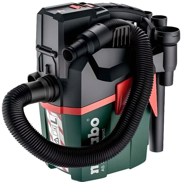 METABO AS 18 L PC Compact Dammsugare - Pick+Mix - 18V - 1000W - 6L påse - Gul Svart