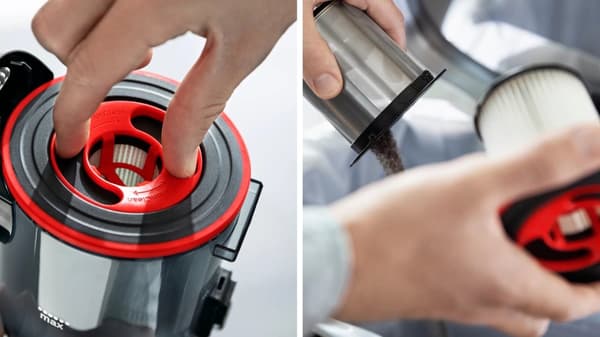 Bosch BCS711PET stav vakuum/elektrisk kost Batteritør poseløs 0,3 L Sort, Rød 3 Ah
