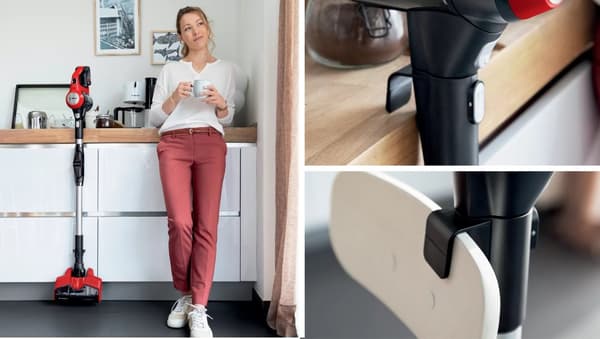 Bosch BCS711PET stav vakuum/elektrisk kost Batteritør poseløs 0,3 L Sort, Rød 3 Ah