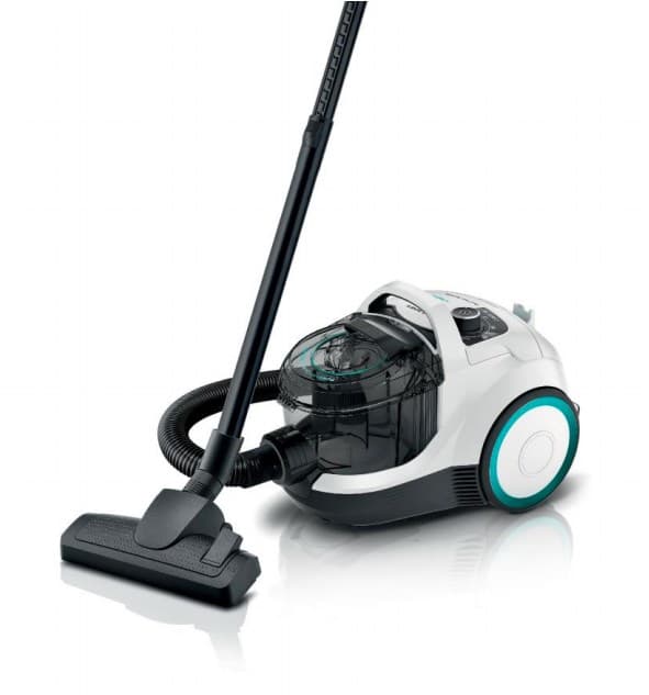 Bosch BGC21HYG1 vakuum 2 L Cylinder vakuum Tør 550 W Poseløs Sort, Hvid