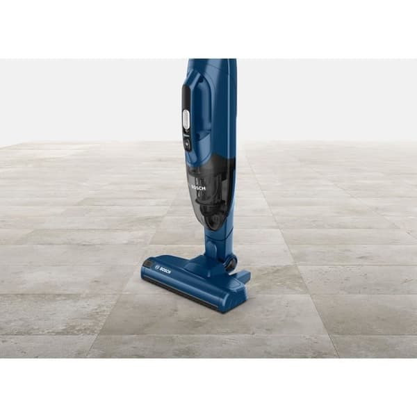 Sladdlös stickdammsugare - BOSCH BBHF216 - 16 V max. - Litiumbatteri - 36 min - Integrerad bordsdammsugare - Blå