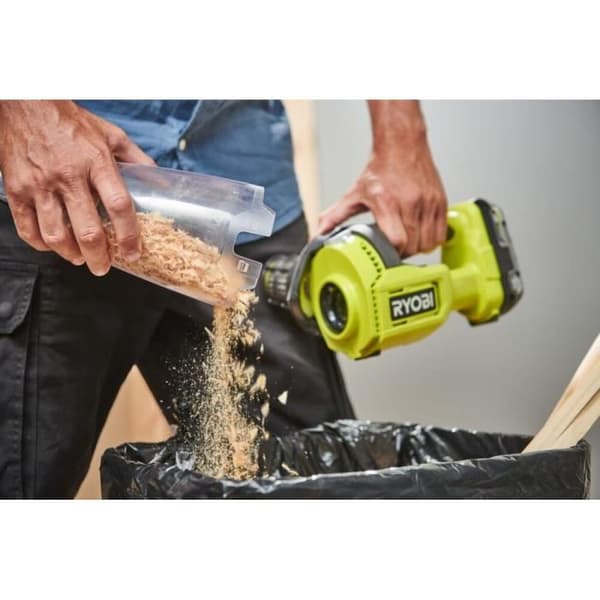 RYOBI - Handdammsugare 18V ONE+ - 29 AW - 1000 L/min - 0,85 m3/min - 600 ml uppsamlare - Finns - RHV18-0