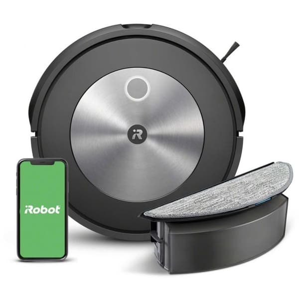Robotsug - IROBOT - Roomba Combo j5 - 2 i 1 - Navigation PrecisionVision - Kapacitet 0,389L Antracit