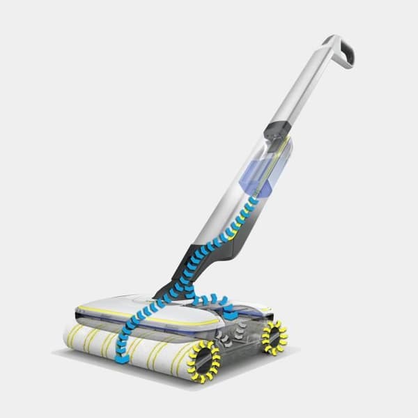KARCHER FC7 - Sladdlös 2-i-1 Golvrengörare - 3 Rengöringslägen - Automatisk Rengöring av Rullar
