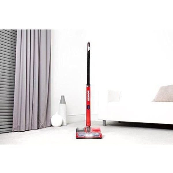 Hoover 39400312 - HUSHÅLLSAPPARATER - KVARSTDAMSUGARE - Sladdlös kvast, 0,8 liter, metallic röd/svart Svart, Röd, Silver