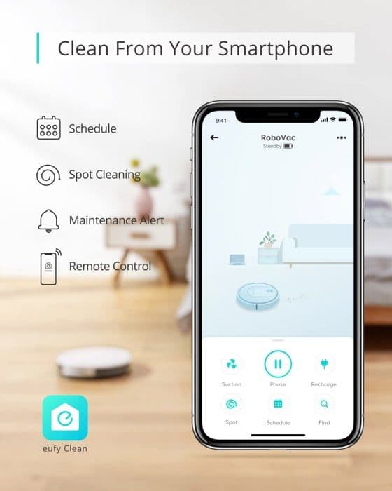 Eufy Anker RoboVac G10 Hybrid Svart Robotdammsugare