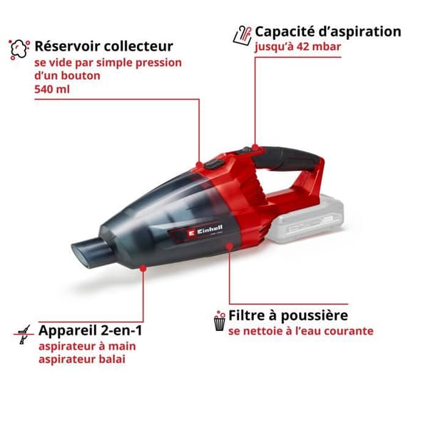 Einhell sladdlös dammsugare """"TE-VC 18 Li Solo"""" 540ml