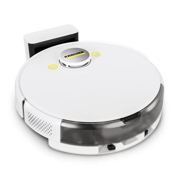 KARCHER RCV 5 - Robotdammsugare och mopp - Appkontroll, LiDAR lasernavigering, kartläggning, rums- och hinderdetektering Vit