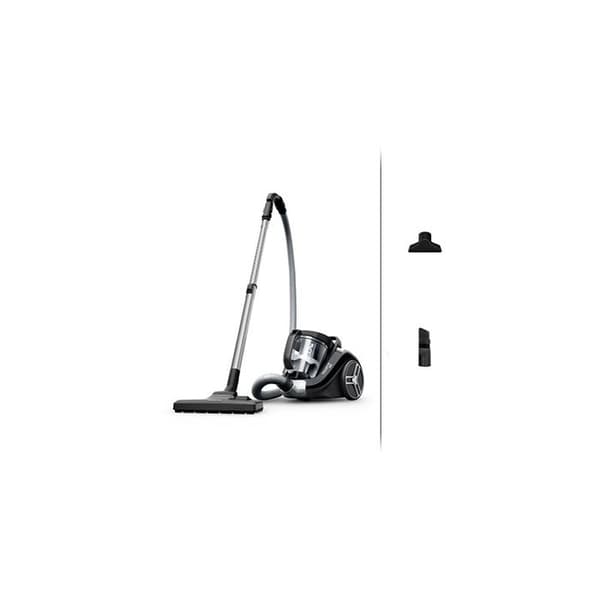 Sopsugare utan påse - Rowenta - Compact Power XXL RO4B25EA - 750 W - Avancerad filtrering - Behållare 2,5 L Svart, Grå