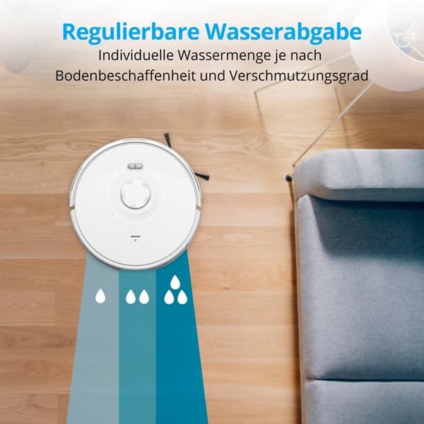 MEDION MD11782 X10 SW robotdammsugare - 120 min - 2700 Pa - 400 ml - Vit