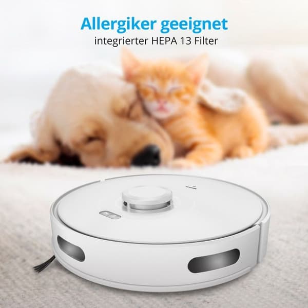 MEDION MD11782 X10 SW robotdammsugare - 120 min - 2700 Pa - 400 ml - Vit