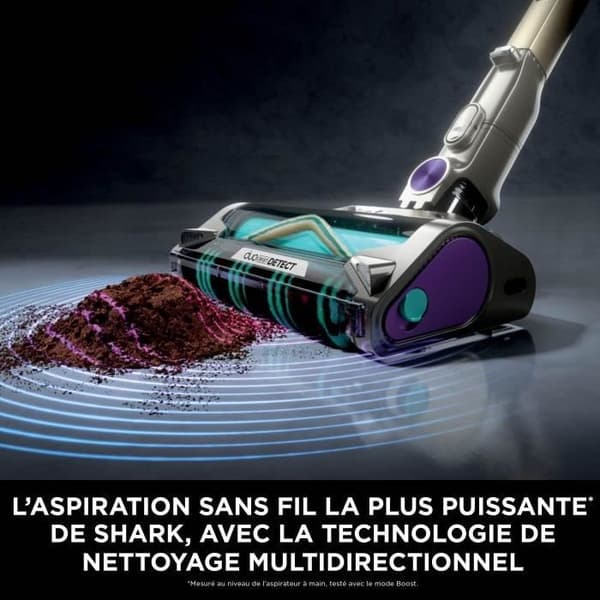 Sektionsdammsugare - Shark Power Detect - Automatisk tömningsbas - 2L - 70 min driftstid