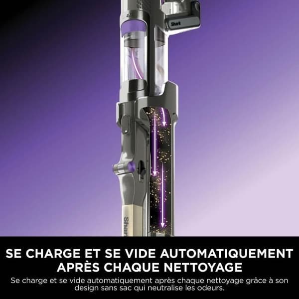 Sektionsdammsugare - Shark Power Detect - Automatisk tömningsbas - 2L - 70 min driftstid