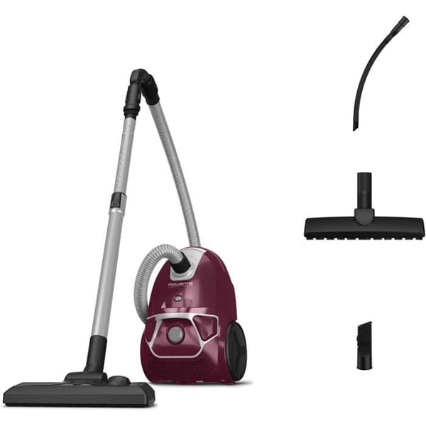 Rowenta RO3969EA 3L 750W Easy Brush Bordeaux Silver Bag Dammsugare - ROWENTA - Torr - 3L - Sektor Violett