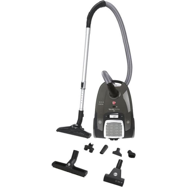 Påse Canister Dammsugare - HOOVER Telios Extra TXL20PET - 700 W - 3,5 L - 69 dBA - Special för djur Grå