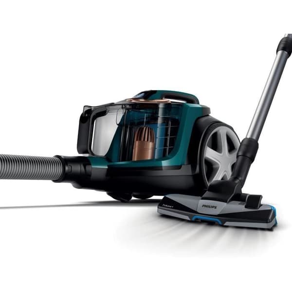 Philips PowerPro Expert påslös dammsugare - Turkos - Trippel rengöringsåtgärd - Integrerad mjuk borste