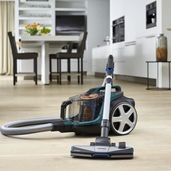 Philips PowerPro Expert påslös dammsugare - Turkos - Trippel rengöringsåtgärd - Integrerad mjuk borste