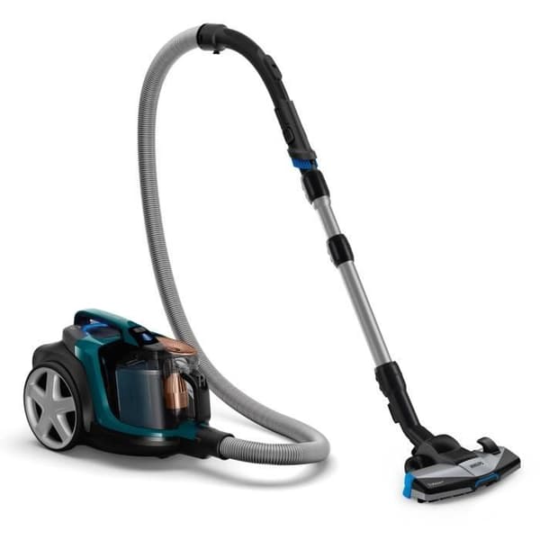 Philips PowerPro Expert påslös dammsugare - Turkos - Trippel rengöringsåtgärd - Integrerad mjuk borste