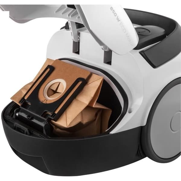 Kapseldammsugare med påse - SENCOR - SVC 45WH-EUE3 - 850 W ECO motor - 79 dBA - 1,5 L - Vit