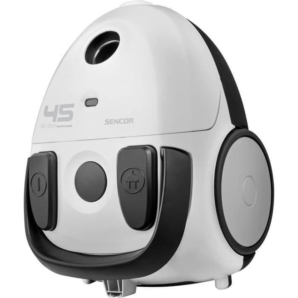 Kapseldammsugare med påse - SENCOR - SVC 45WH-EUE3 - 850 W ECO motor - 79 dBA - 1,5 L - Vit