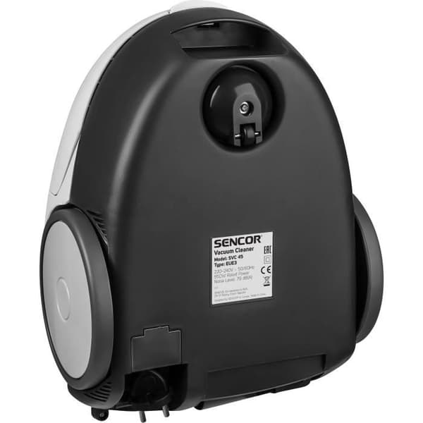 Kapseldammsugare med påse - SENCOR - SVC 45WH-EUE3 - 850 W ECO motor - 79 dBA - 1,5 L - Vit