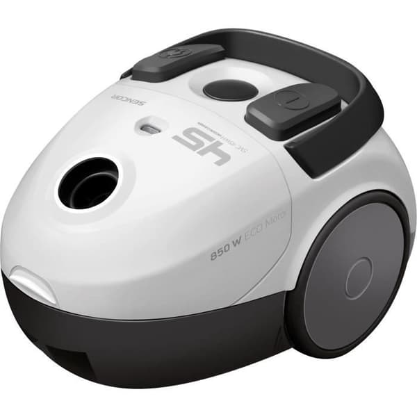 Kapseldammsugare med påse - SENCOR - SVC 45WH-EUE3 - 850 W ECO motor - 79 dBA - 1,5 L - Vit
