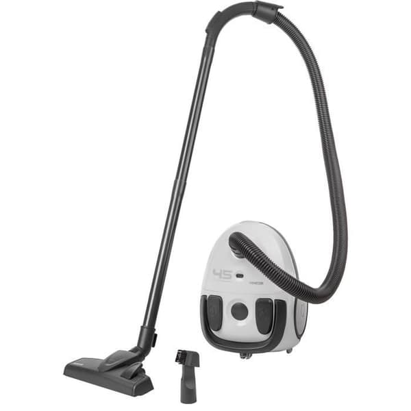 Kapseldammsugare med påse - SENCOR - SVC 45WH-EUE3 - 850 W ECO motor - 79 dBA - 1,5 L - Vit