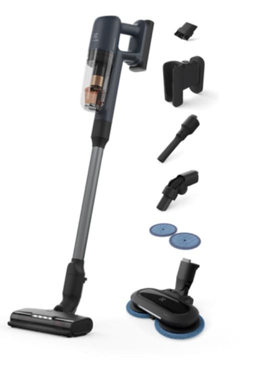 Electrolux EP71B14WET stickvakuum/elektrisk kvast Batteri Torr&våt påslös 0,3 L Blå
