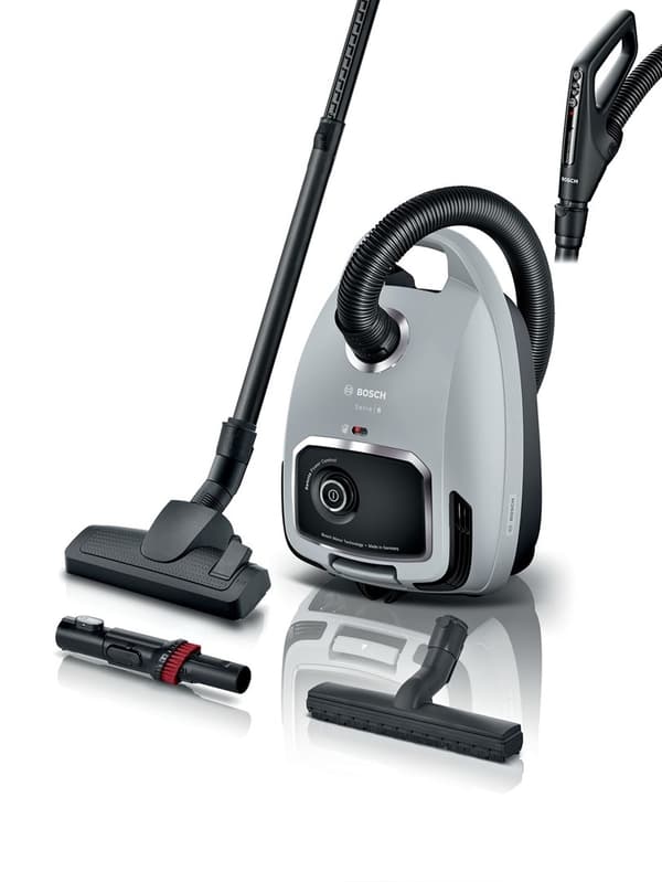 Bosch Serie 6 BGB6X330 vakuum Cylinder vakuum Tør 600 W Støvpose Sort, Grå