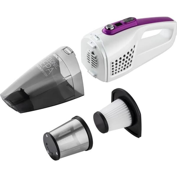 2-i-1 sladdlös stickdammsugare - SENCOR - SVC 7814VT - 110 W - 76 dB - 0,5 L - Vit / Lila