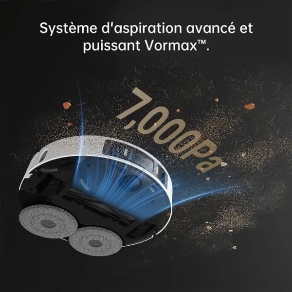 DREAME L20 Ultra Robotdammsugare - Tömningsstation - Autonomi 260 min - Effekt 7 000 Pa - MopExtend-teknik