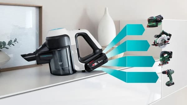 Langaton 2-in-1-piippu, imurointi ja moppaus Unlimited 7 ProHygienic Aqua White
