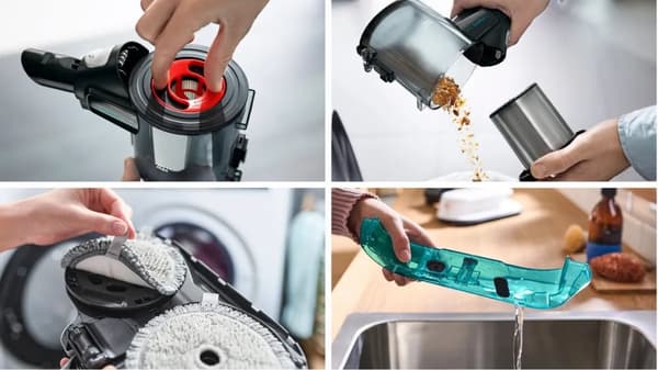 Langaton 2-in-1-piippu, imurointi ja moppaus Unlimited 7 ProHygienic Aqua White