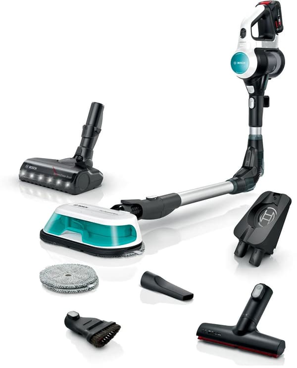 Langaton 2-in-1-piippu, imurointi ja moppaus Unlimited 7 ProHygienic Aqua White