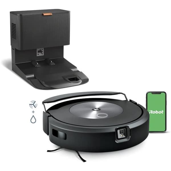iRobot Roomba Combo J7+ Robotdammsugare och mopp med automatiskt tömningssystem - mattdetektor
