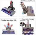 Miniatyrbild 2 av 6: Borste för Dyson V8 V7 V10 V11 dammsugare, dammsugarhuvudtillbehör för Dyson med 2 ersättningsrullar och 4 automatiska LED