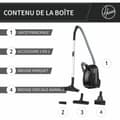 Pikkukuva 2 / 6: Poistin Hoover HE120PET 011 Musta Harmaa 700 W