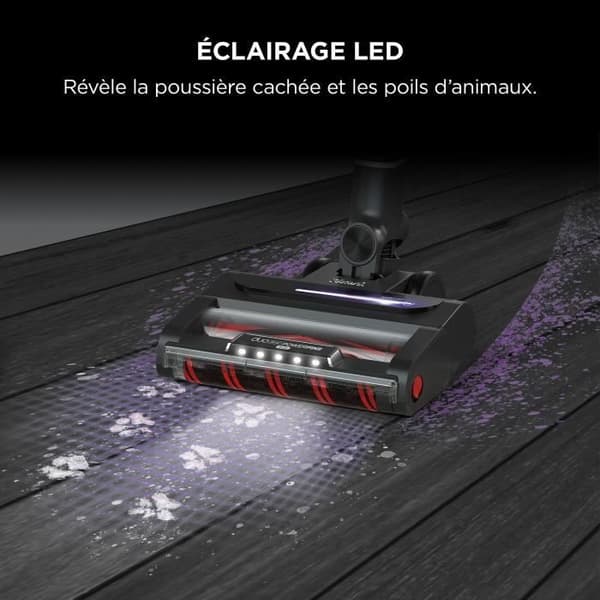 SHARK Stratos IZ400EU - Sladdlös Dammsugare - DuoClean + PowerFins Plus Teknik - LED-belysning