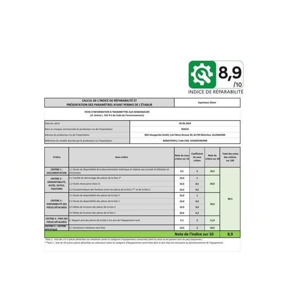 Bosch Säckstøvsuger 850w 75db sort - BGB41POW1