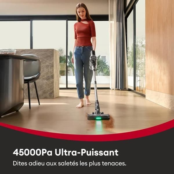 Sladdlös Golvstaubsugare - ULTENIC - U12 Vesla - 450W - 45kPa - GreenEye-teknologi