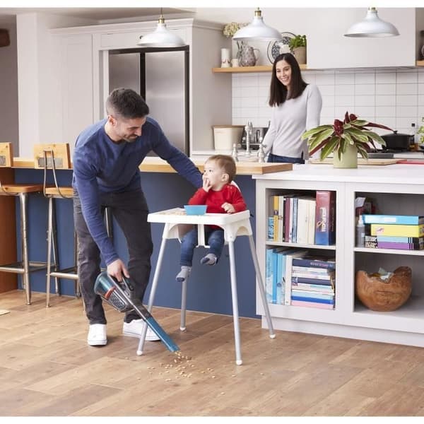 Black &amp; Decker BHHV320J-QW sladdlös handdammsugare - 12V litium 2Ah batteri och dubbelfiltrering