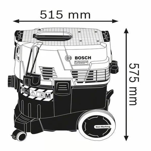 Dammsugare för fasta ämnen och vätskor 1380W GAS 35 M AFC i kartong - BOSCH - 06019C31W0